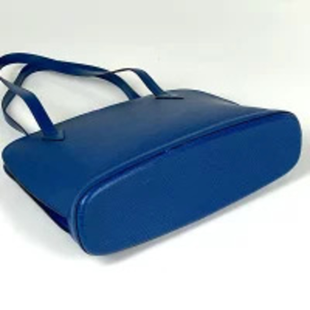 Louis Vuitton Shoulder Epi Lussac Bag Tote Leather Blue Toledo Blue